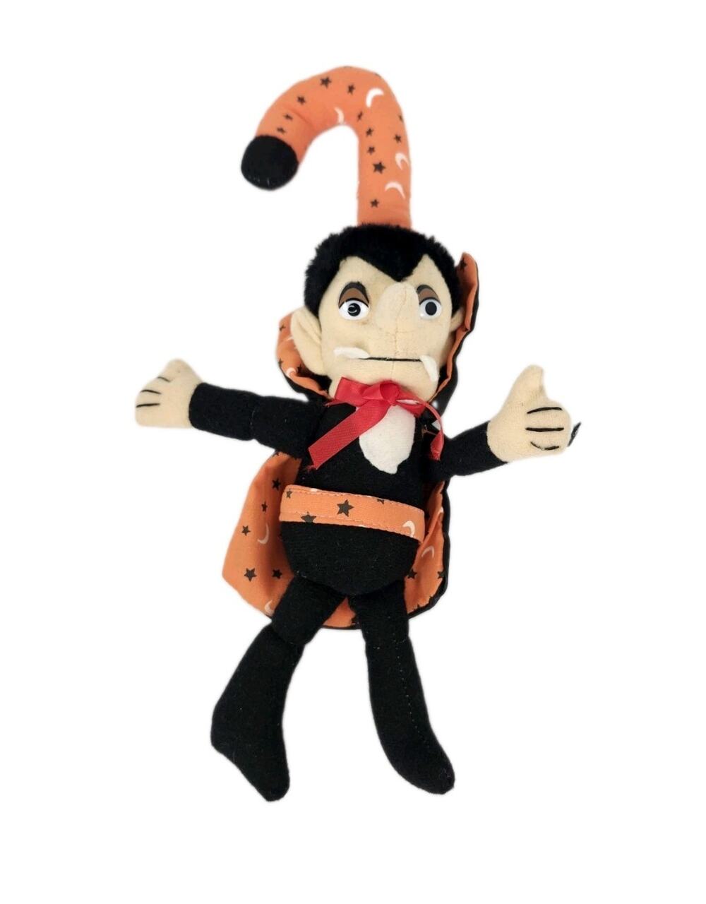 Vintage 1990s New Design Inc Dracula Vampire Hanging Plush Doll Halloween